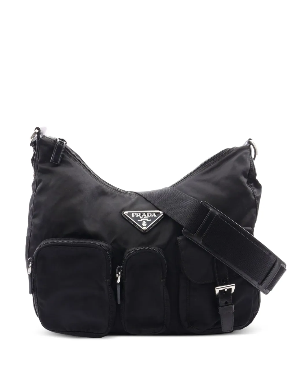 Prada Pre-Owned 2000s Triangle-logo cross body bag - Nero