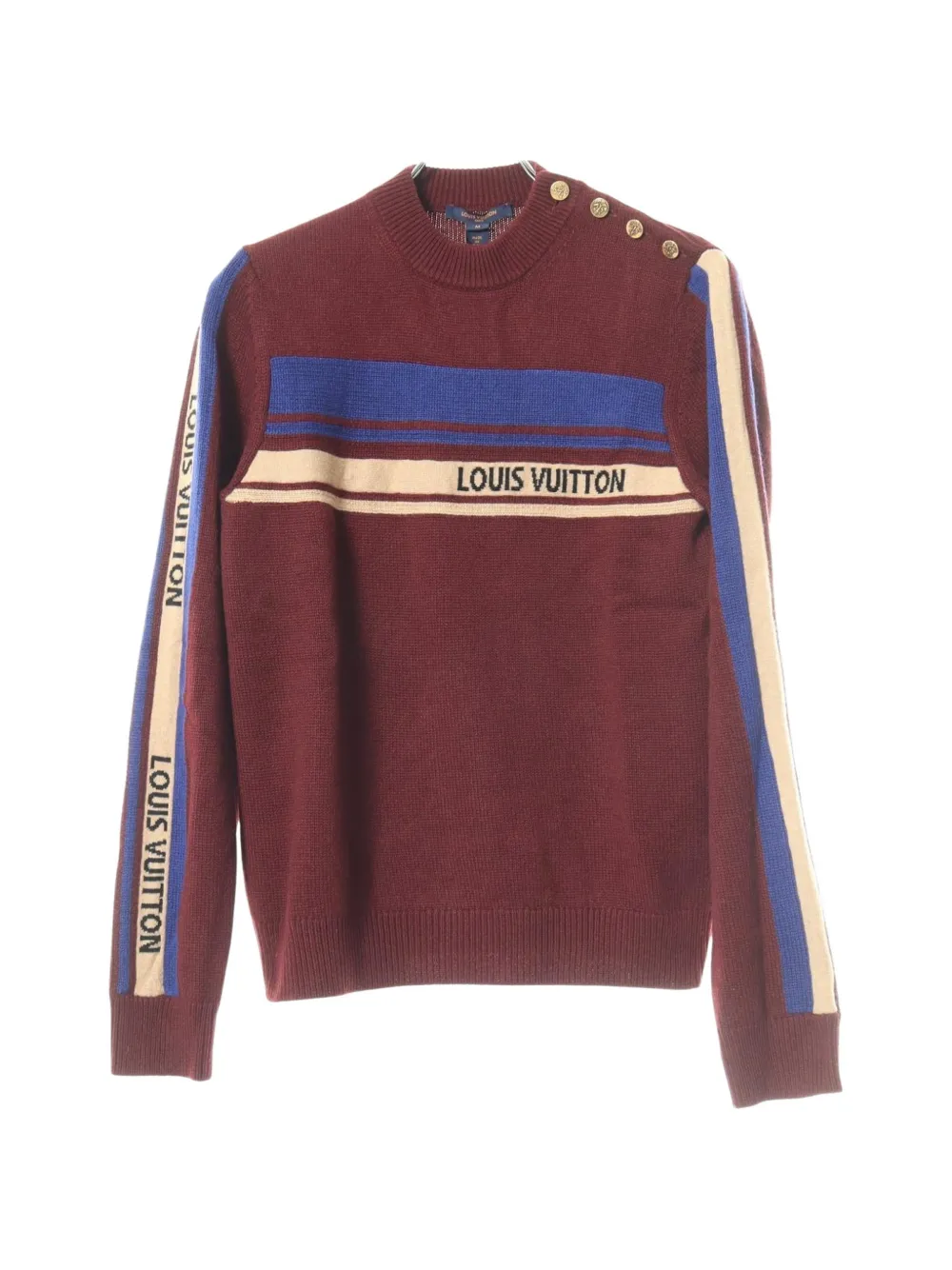 Louis Vuitton Pre-Owned 2010s shoulder-button knit sweater - Rosso