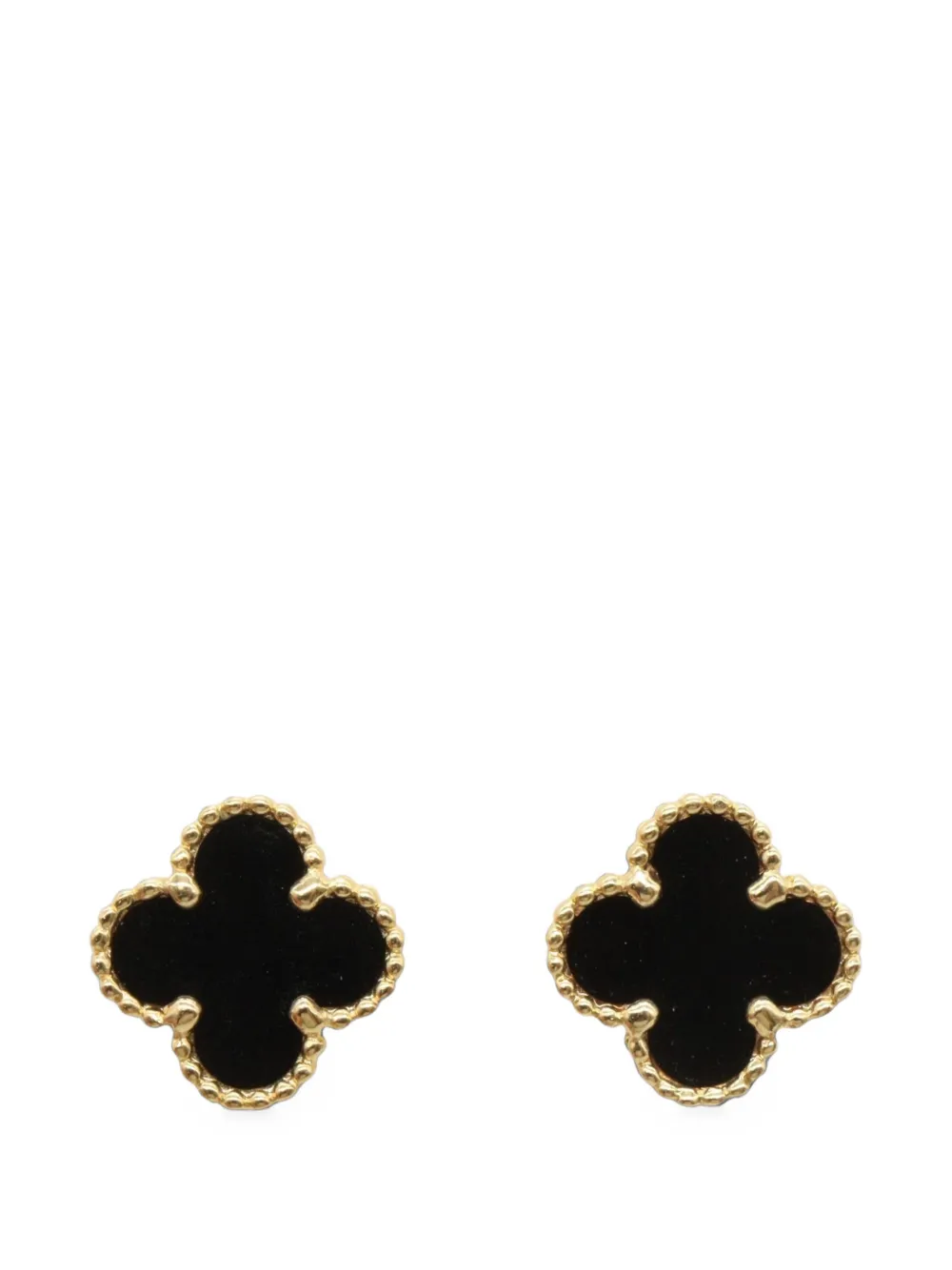 Van Cleef & Arpels Pre-Owned boucles d'oreilles Sweet Alhambra en onyx (années 2010)