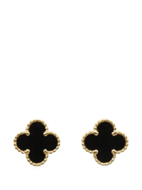Van Cleef & Arpels Pre-Owned 2010s Sweet Alhambra onyx earrings