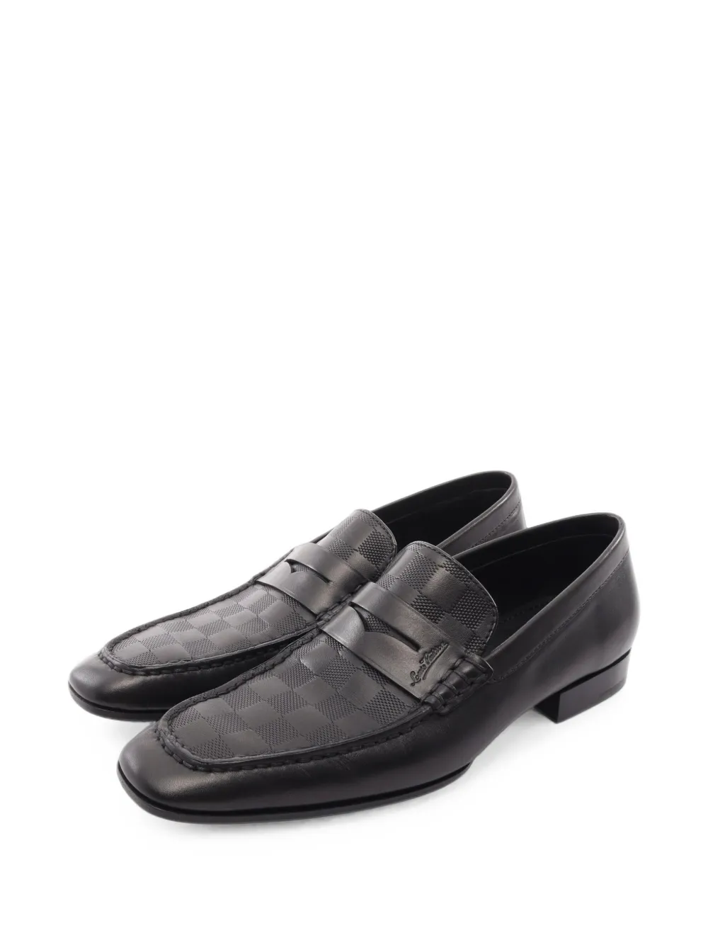 Louis Vuitton Pre-Owned 2010s Damier Infini Loafer - Schwarz