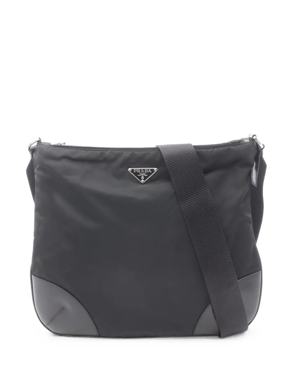 Prada Pre-Owned 2000s Schultertasche mit Logo - Schwarz