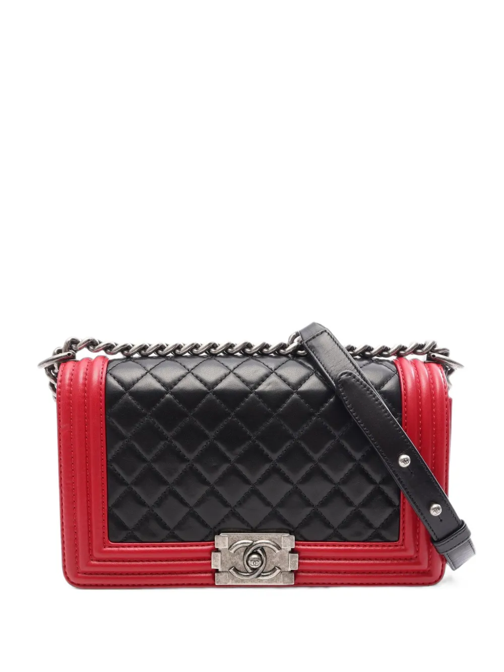 CHANEL Pre-Owned 2012-2013 Boy Chanel chain shoulder bag - Nero