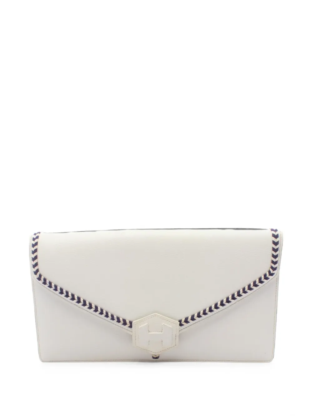 Hermès Pre-Owned 1978 H stamp clutch bag - Bianco