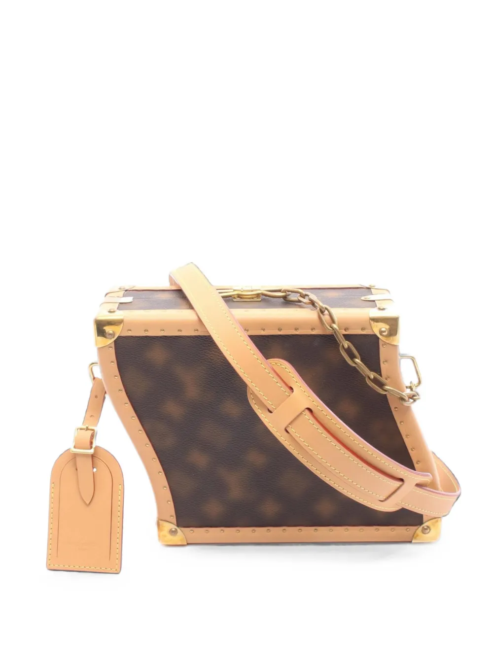 Louis Vuitton Pre-Owned 2021 Clutch Box Wavy Mosaic Monogram shoulder bag - Marrone