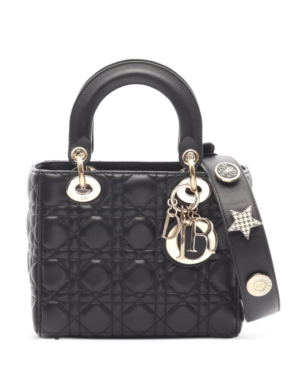 Christian Dior Pre-Owned mini sac à main Lady Dior Cannage (années 2000) - Noir