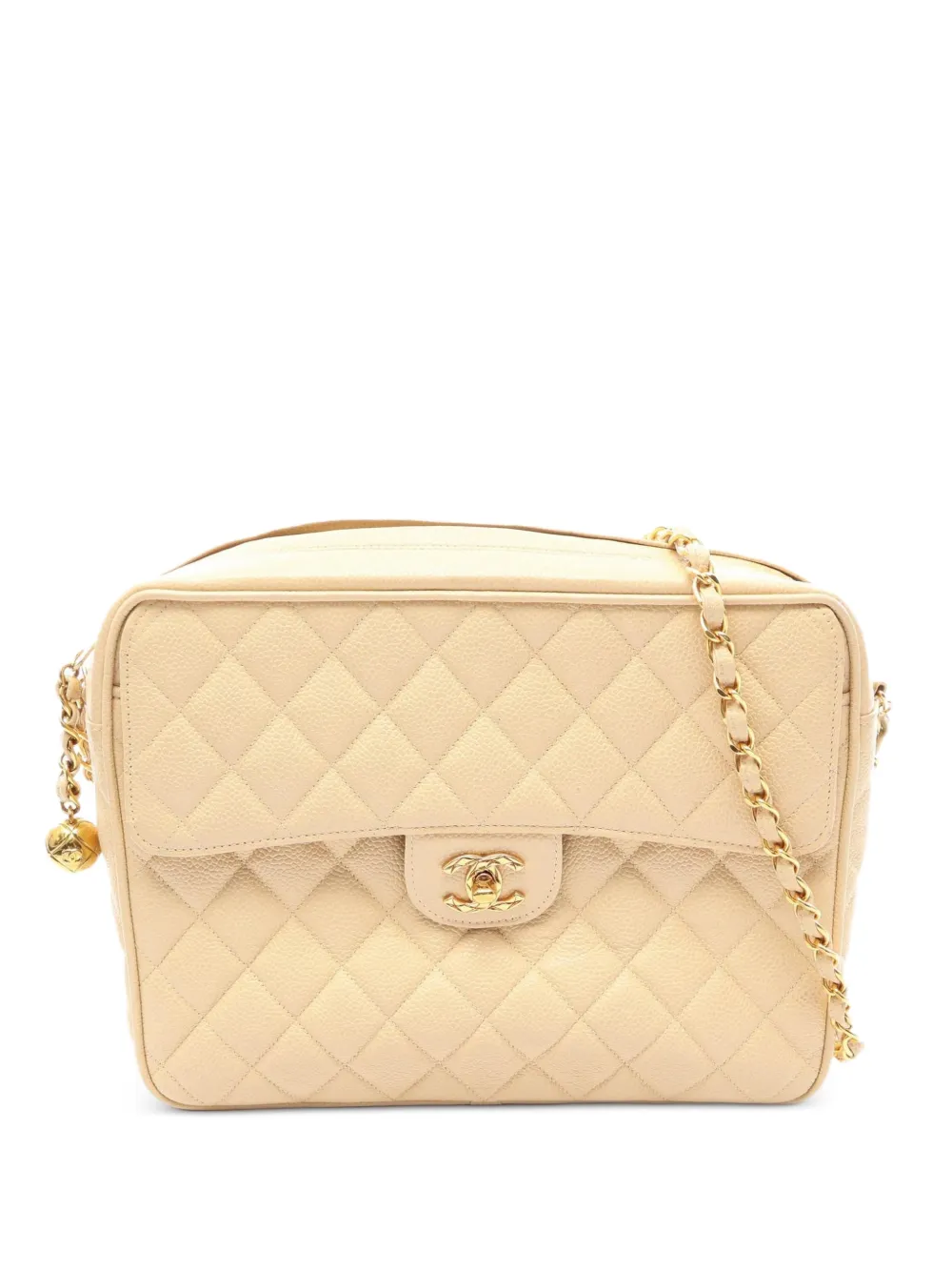 CHANEL Pre-Owned 1994-1996 Matelassé leather shoulder bag - Toni neutri