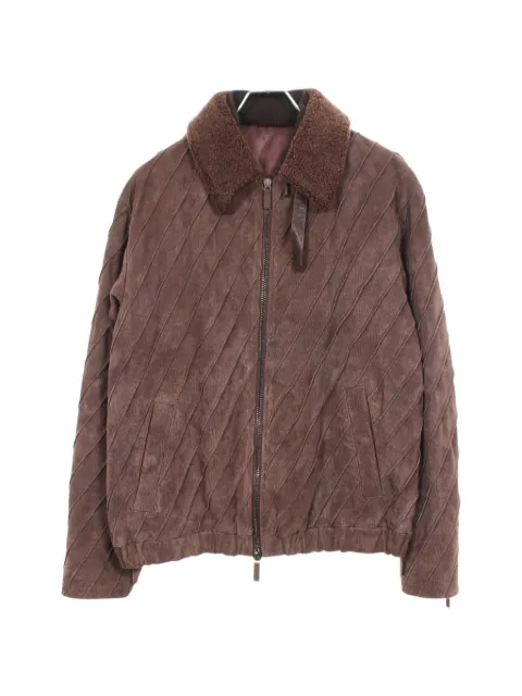 Giorgio Armani Pre-Owned 2010s textured zip-up jacket