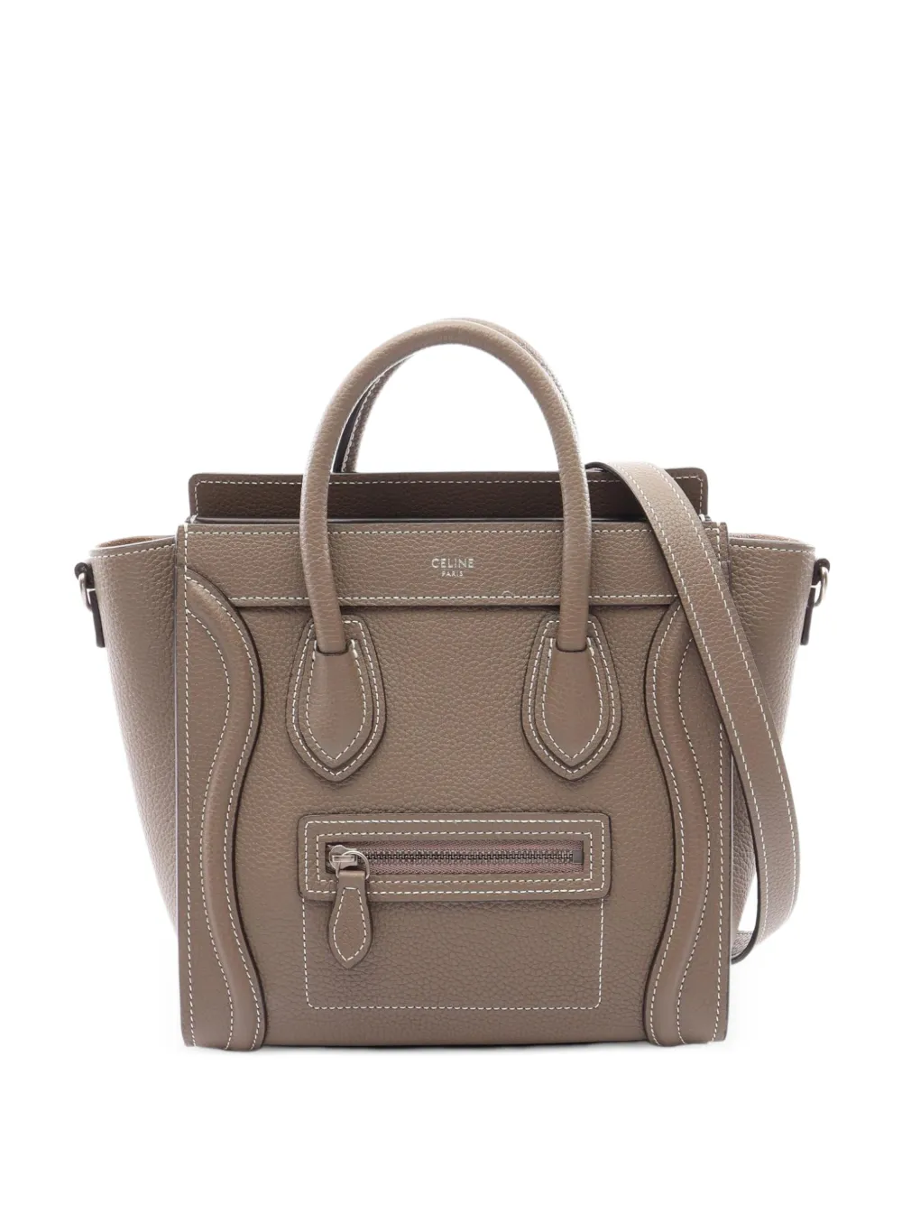 Celine Pre-Owned 2010s nano Shopper Tote Bag - Braun