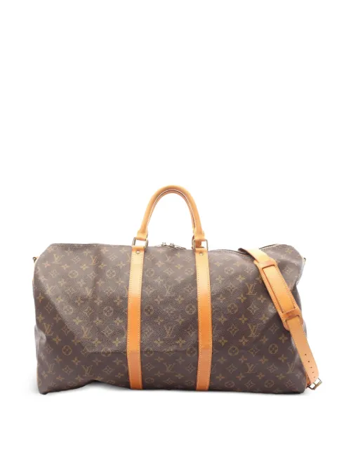 Louis Vuitton Pre-Owned maleta Keepall Bandoulière 55 Monogram