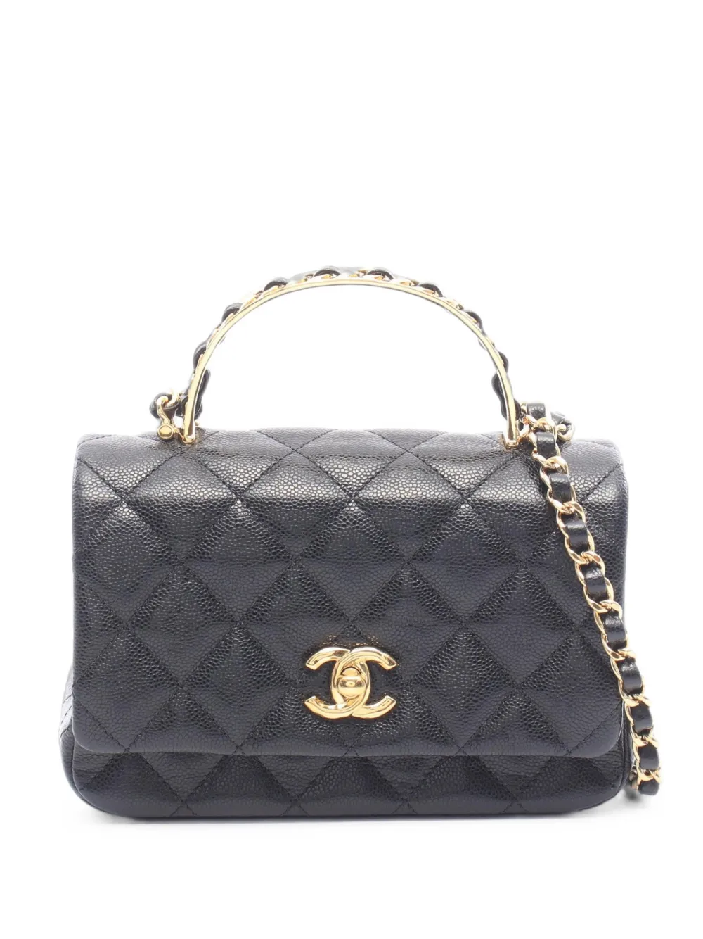 CHANEL Pre-Owned 2021s Matelassé mini bag - Nero