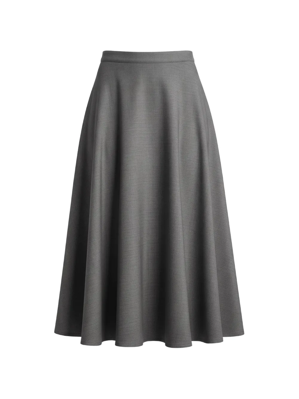 Rundholz Black Label half-circle flared midi skirt - Grigio
