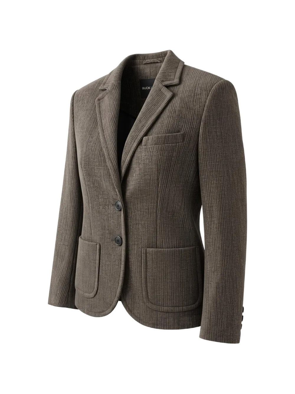 Rundholz Black Label ribbed single-breasted blazer - Brown