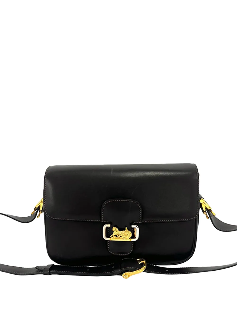 Celine Pre-Owned 1970-1980 Leather Horse Carriage shoulder bag - Marrone