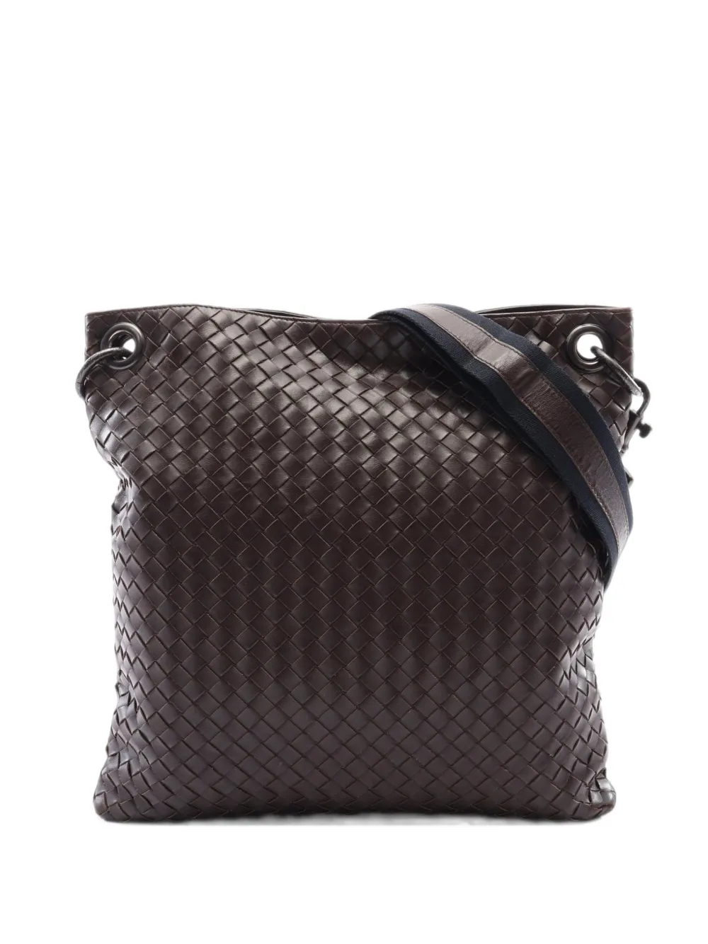 Bottega Veneta Pre-Owned petit sacoche en cuir Intrecciato (années 2000) - Marron