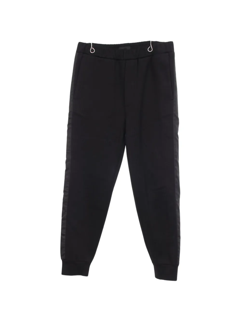 Prada Pre-Owned pantalon de jogging Re-Nylon à rayures latérales (années 2010) - Noir