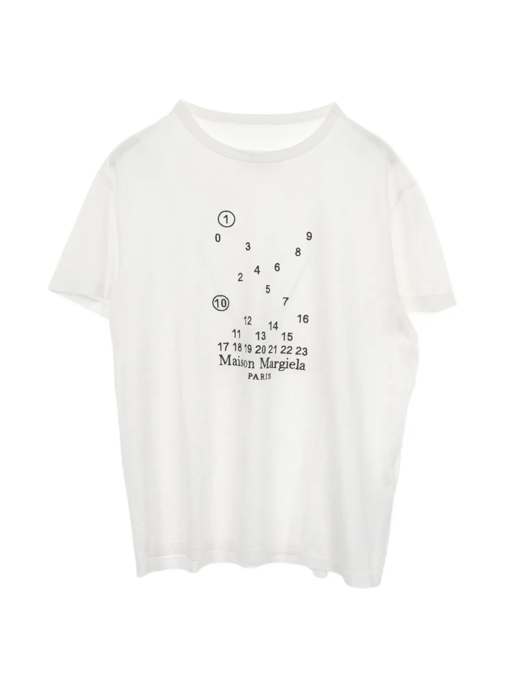 Maison Margiela t-shirt à logo imprimé (années 2010) - Blanc Maison Margiela t-shirt à logo imprimé (années 2010) - Blanc