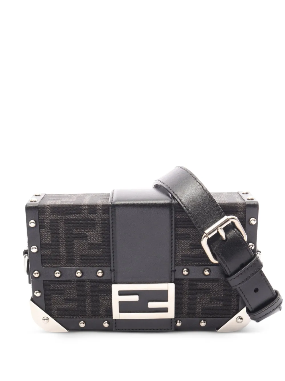 Fendi Pre-Owned 2010s Zucca Schultertasche - Schwarz