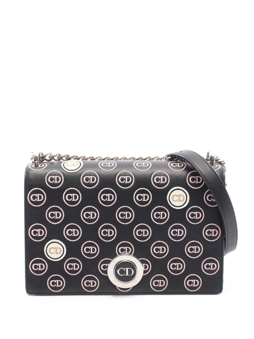 Christian Dior Pre-Owned 2010s mittelgroße Diorama Schultertasche - Schwarz