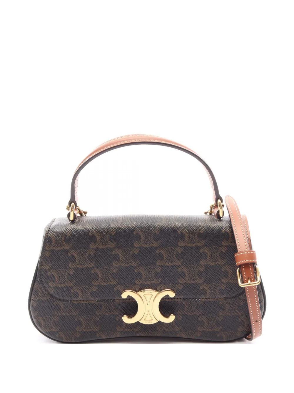 Celine Pre-Owned 2010s Triomphe Schultertasche - Braun