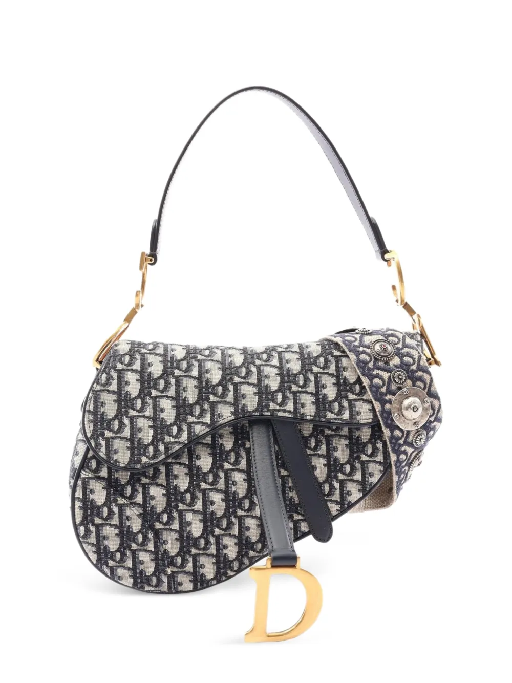 Christian Dior Pre-Owned 2010s Oblique Schultertasche - Blau