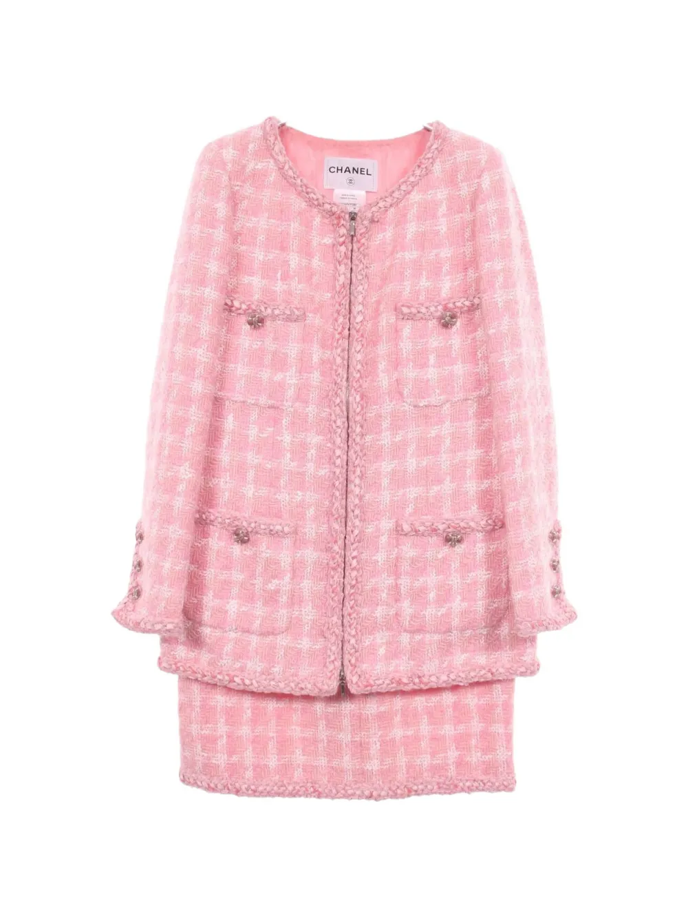 CHANEL Pre-Owned tweed skirt suit - Rosa