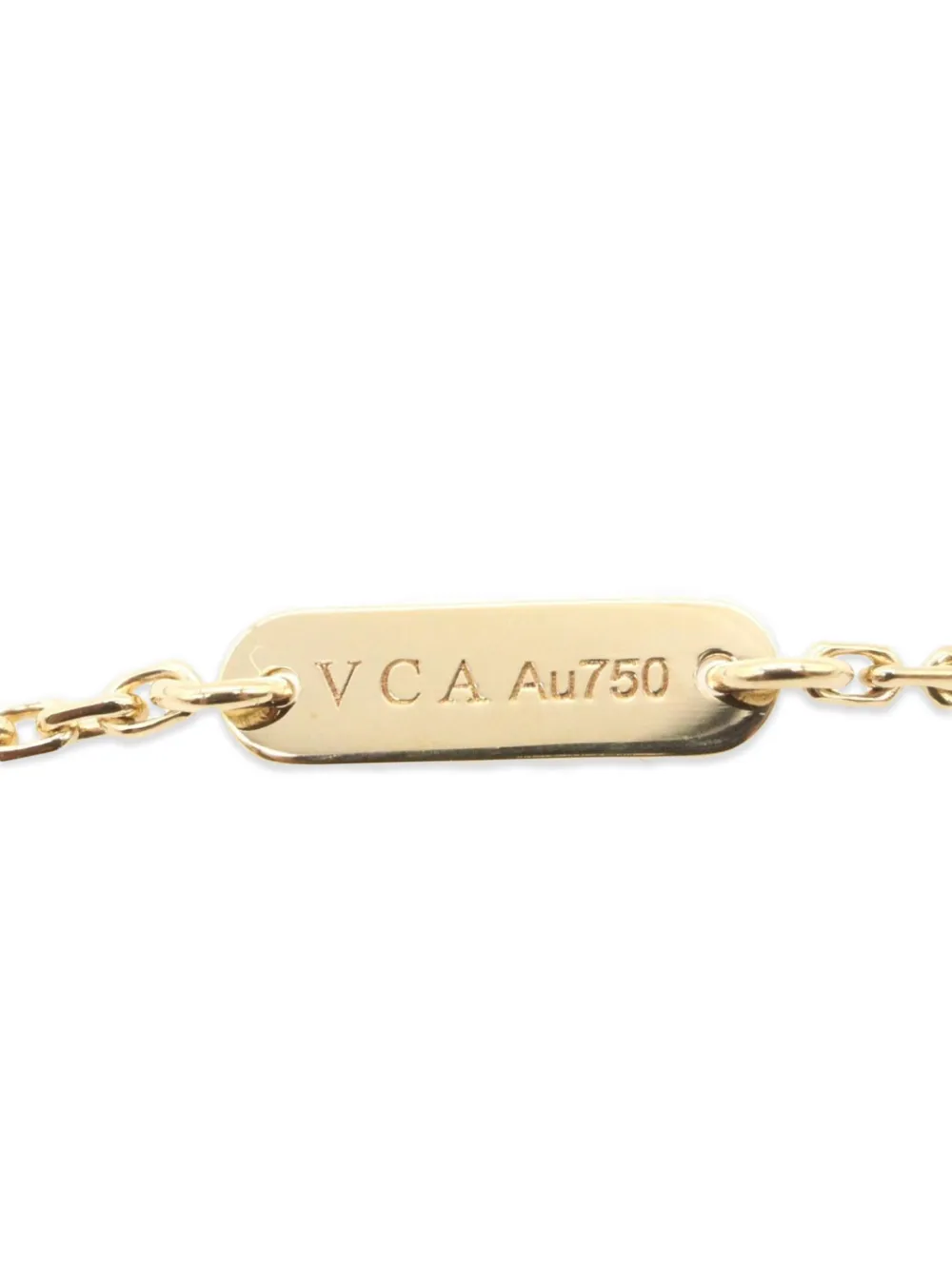 Van Cleef & Arpels Pre-owned 2010s Alhambra Diamond Necklace in Gold, view 3