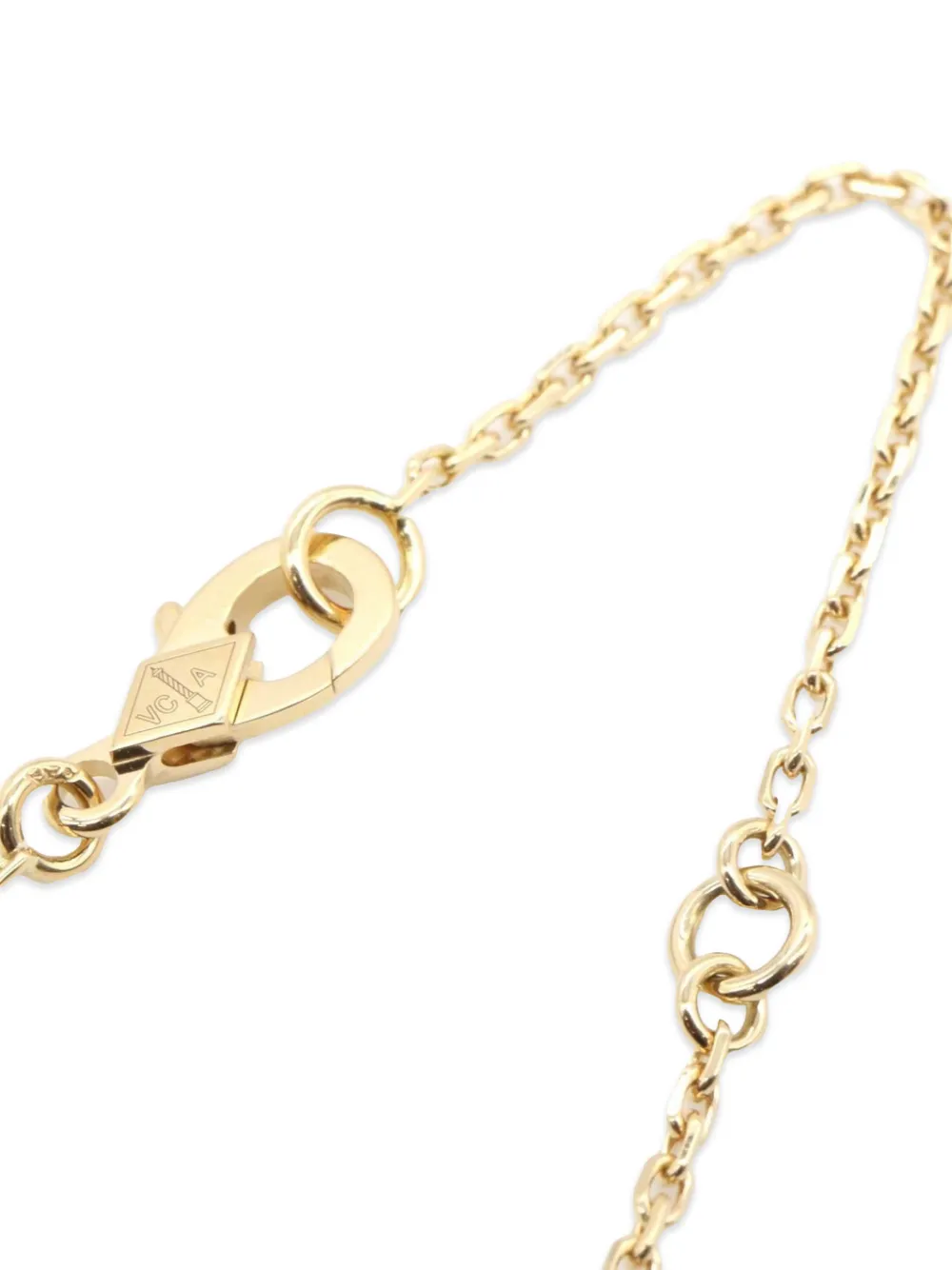 Van Cleef & Arpels Pre-owned 2010s Alhambra Diamond Necklace in Gold, view 4