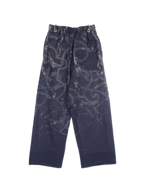 Hermès Pre-Owned 2000s L'Instruction du Roy Patine Gradation trousers