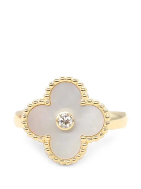 Van Cleef & Arpels Pre-Owned 2010s Vintage Alhambra Mother of Pearl ring