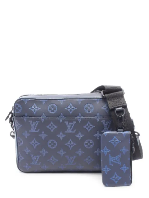 Louis Vuitton Pre-Owned sacoche Duo Monogram Shadow (années 2000)
