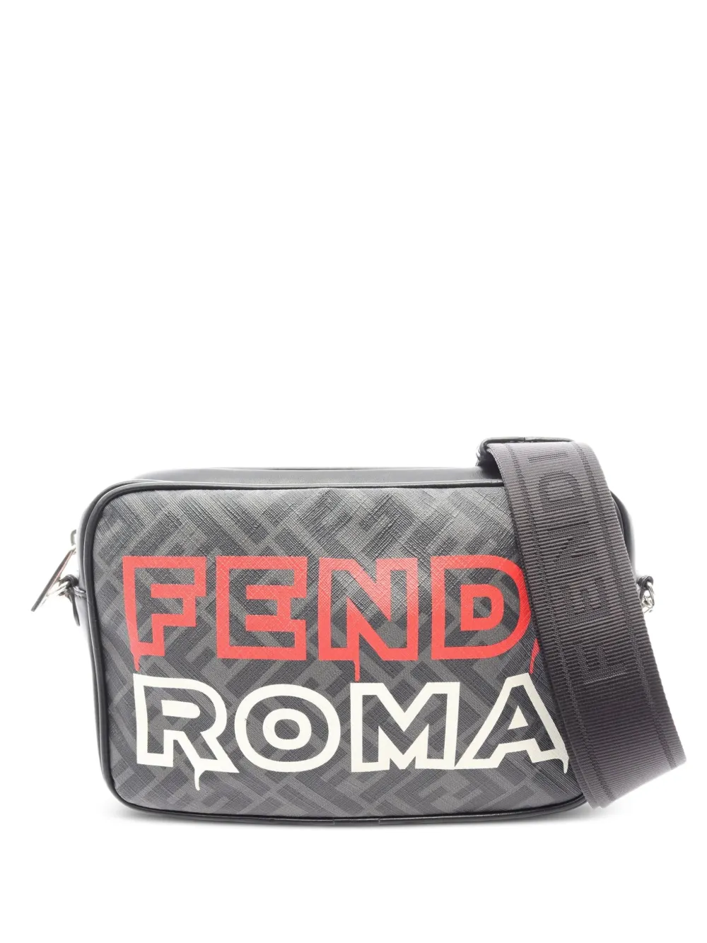 Fendi Pre-Owned 2010s FF logo-print messenger bag - Nero