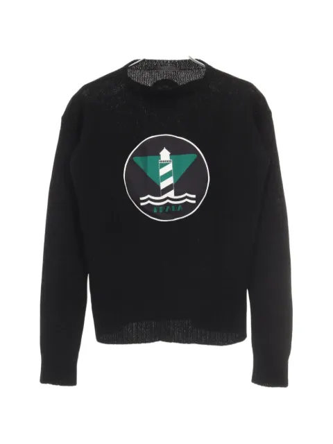 Prada Pre-Owned 2010s lighthouse-patch sweater