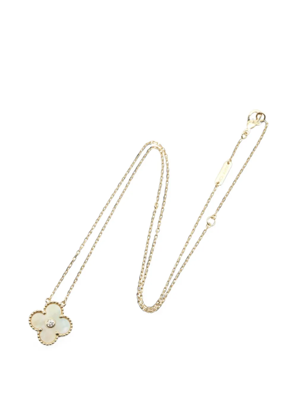 Van Cleef & Arpels Pre-Owned 2010s Vintage Alhambra diamond necklace - Oro