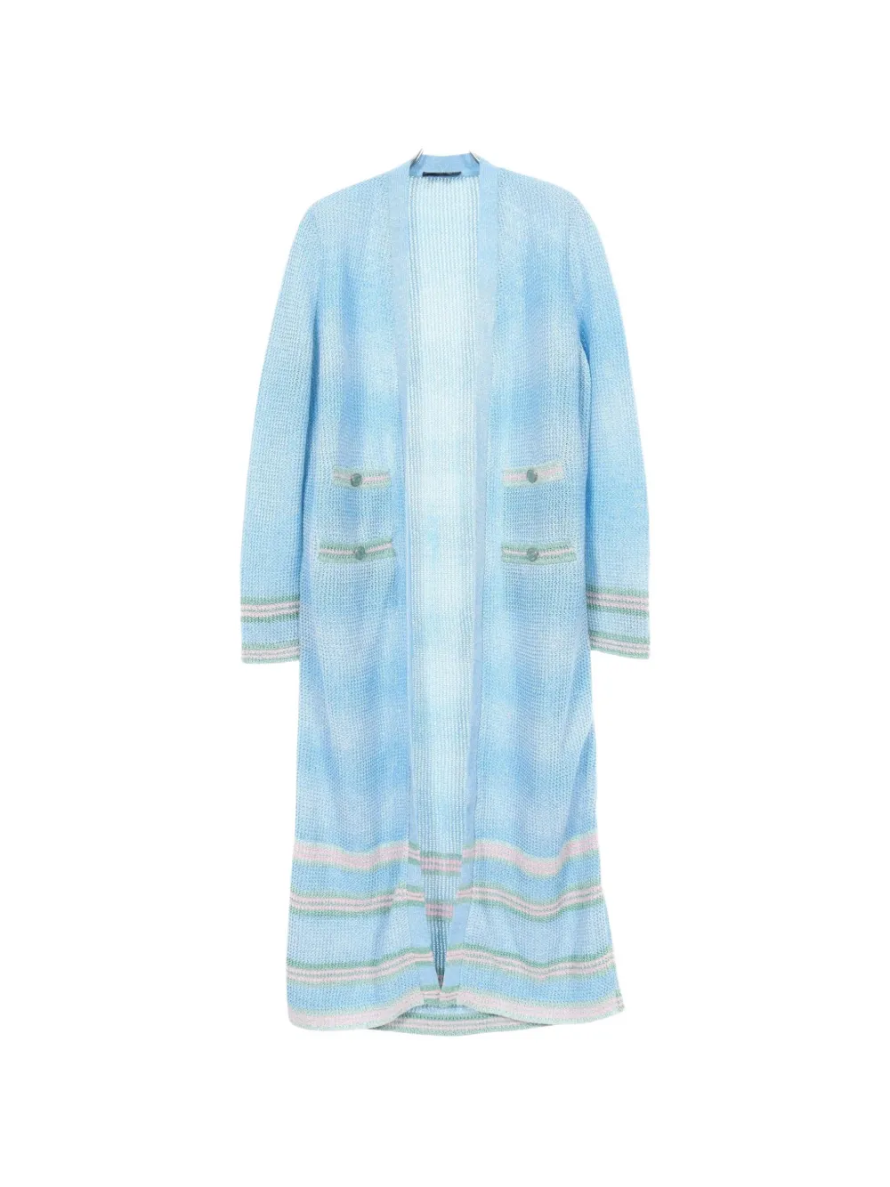 CHANEL Pre-Owned 1986-1988 Cocomark button cardigan - Blu