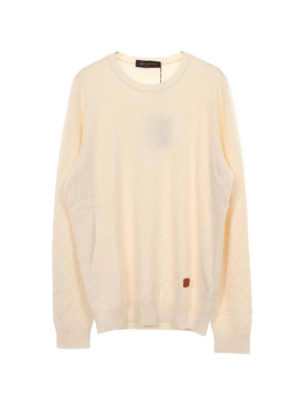 Louis Vuitton Pre-Owned 2010s Damier knit sweater - Bianco