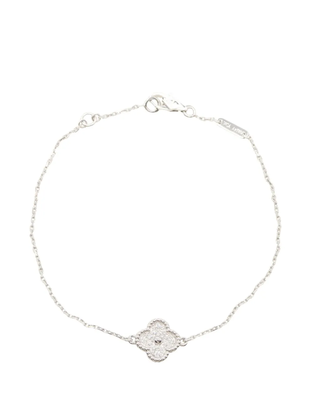 Van Cleef & Arpels Pre-Owned 2010s Sweet Alhambra Armband mit Diamanten - Silber