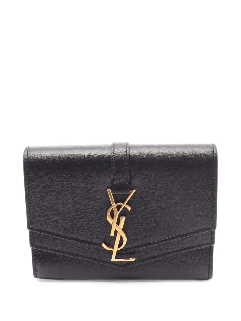 Saint Laurent Pre-Owned 2010s Kartenetui mit YSL-Schild - Schwarz