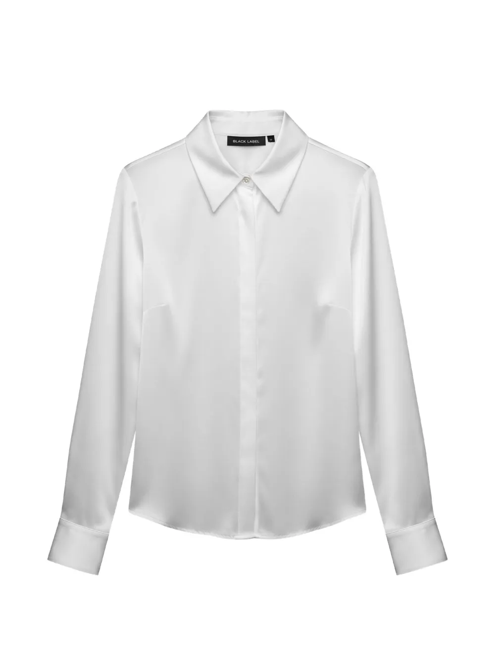 Rundholz Black Label satin-finish long-sleeve shirt - Bianco