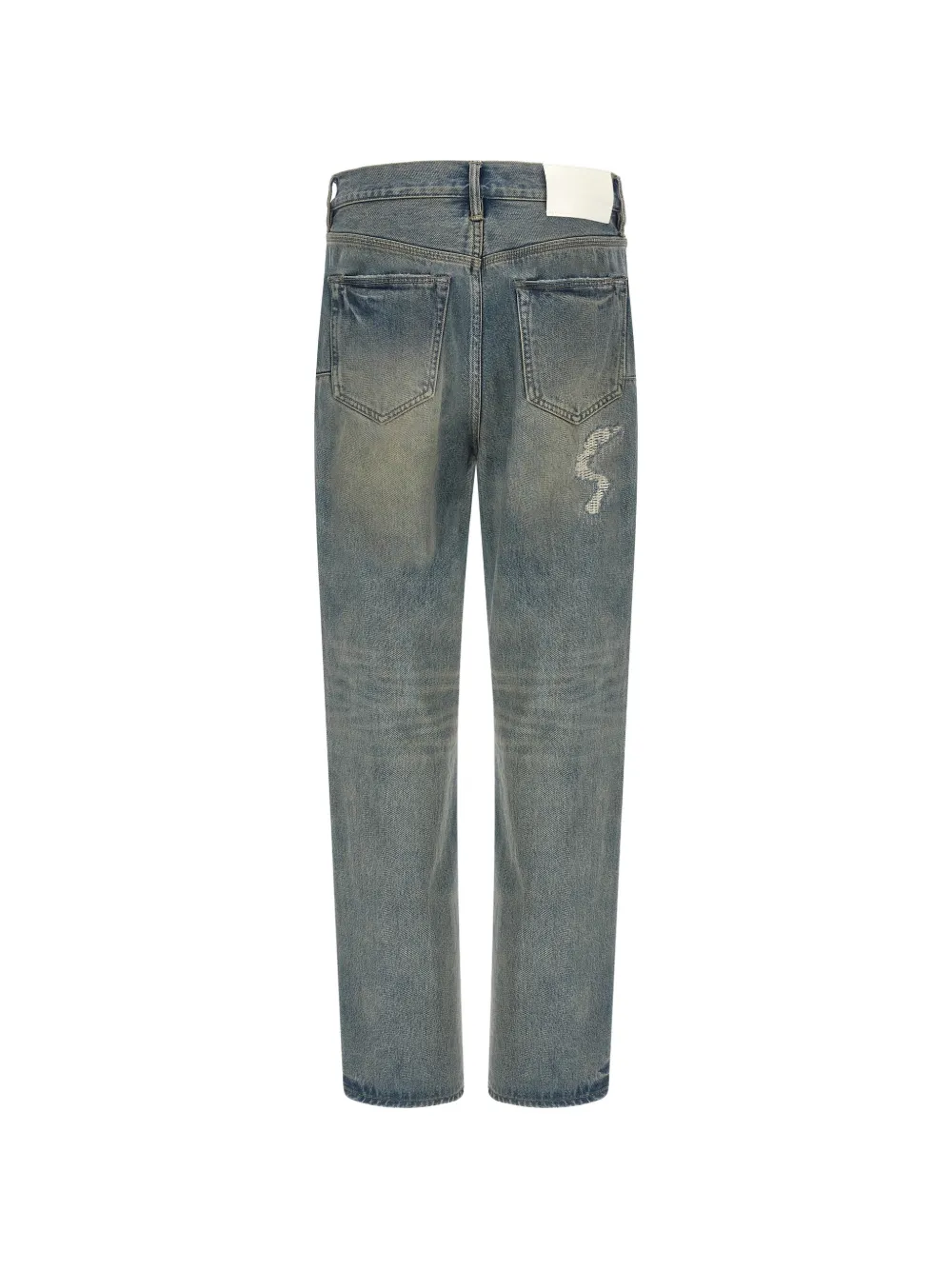 Purple Brand P011 jeans met gerafelde afwerking Blauw