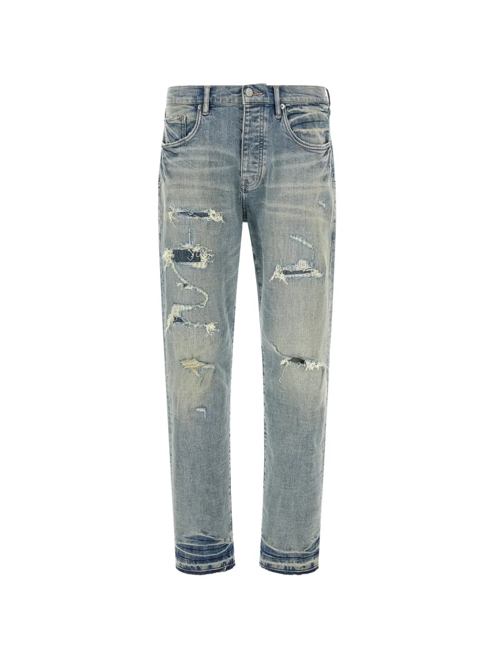 Purple Brand P005 distressed-effect jeans - Blu