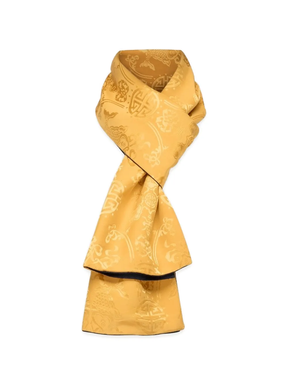 Shanghai Tang Two-Faced jacquard-woven silk-cashmere scarf