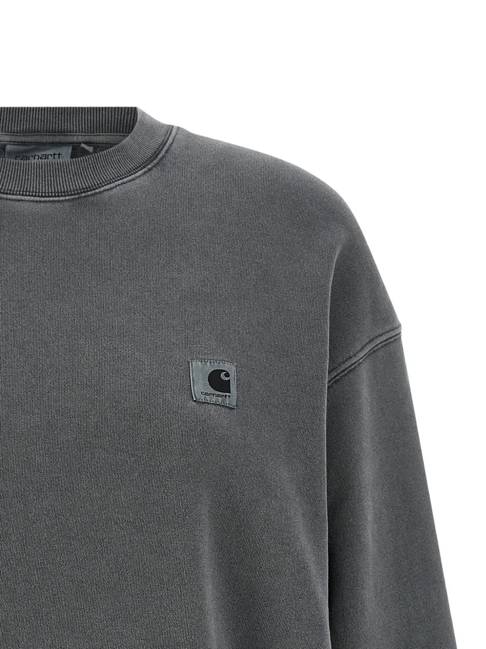 Carhartt WIP Nelson sweater geverfd na confectie Grijs