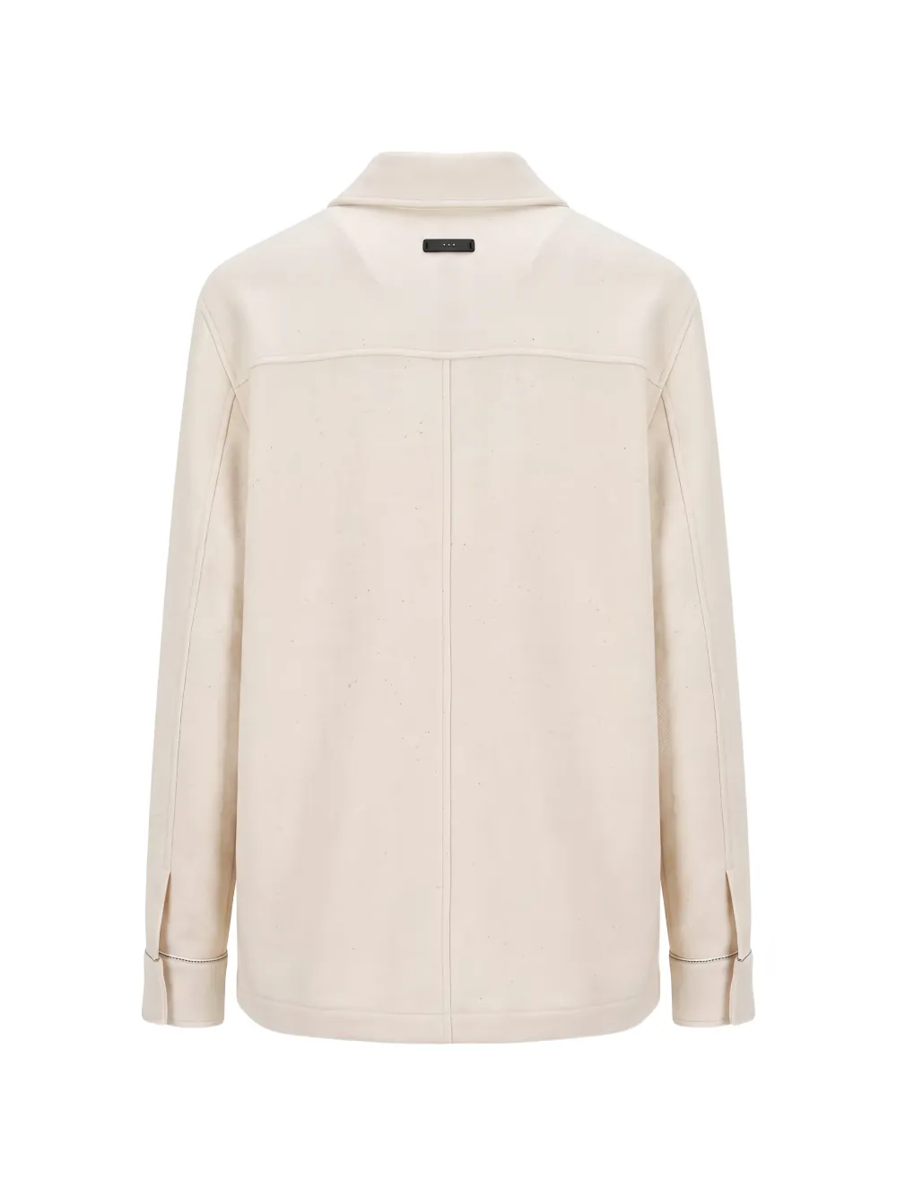 Peserico button-up shirt jacket Beige