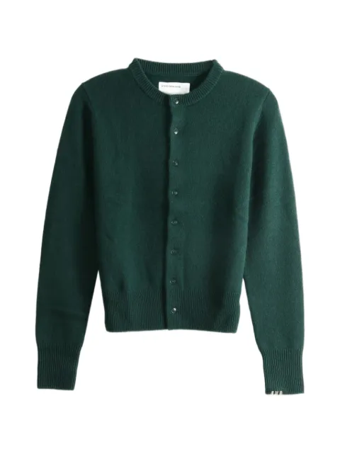 extreme cashmere button-up knitted cardigan
