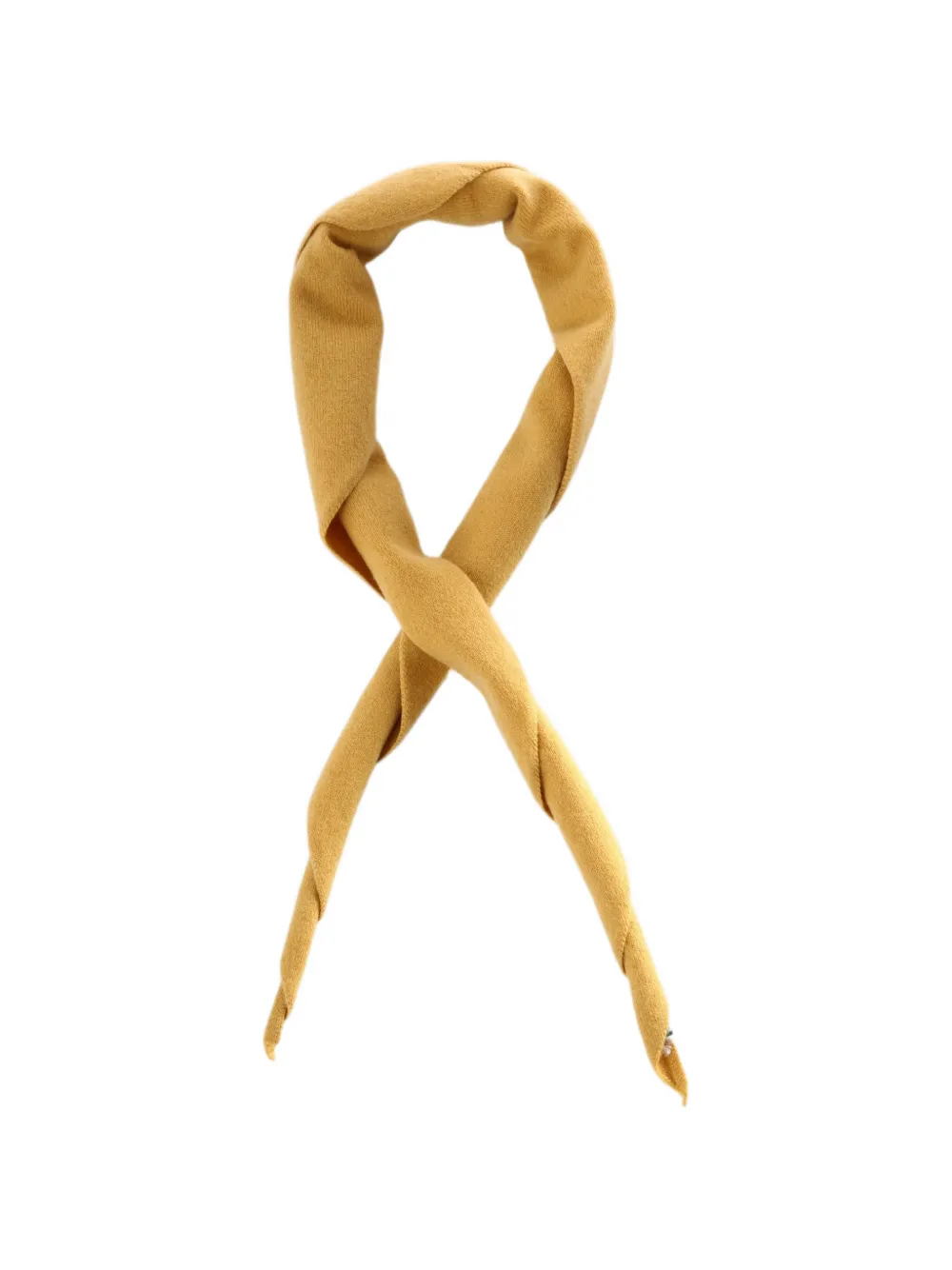 extreme cashmere N°35 Knitted Bandana Scarf in Yellow, view 2