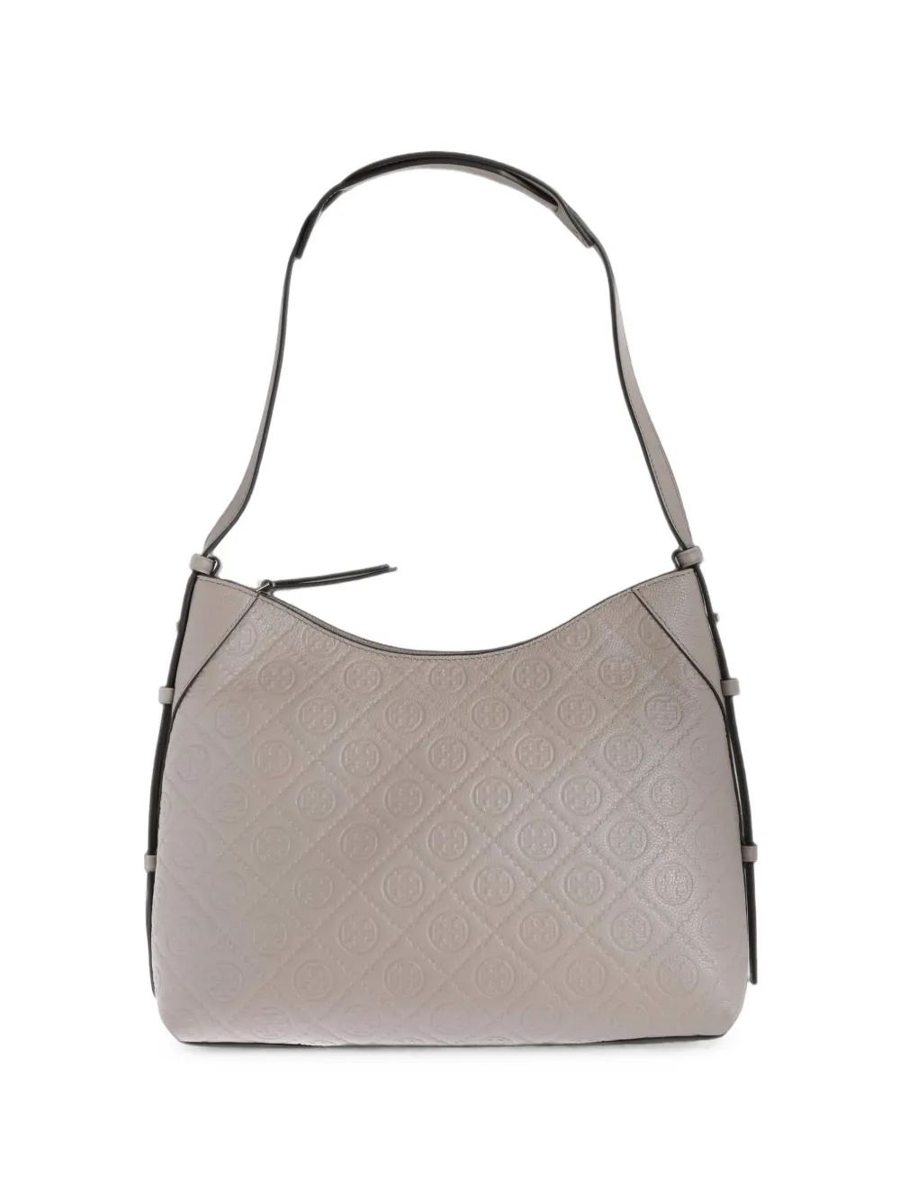 Tory Burch T Monogram leather tote bag - Grigio