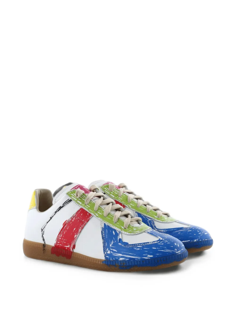 Maison Margiela Replica paint-splatter sneakers Wit