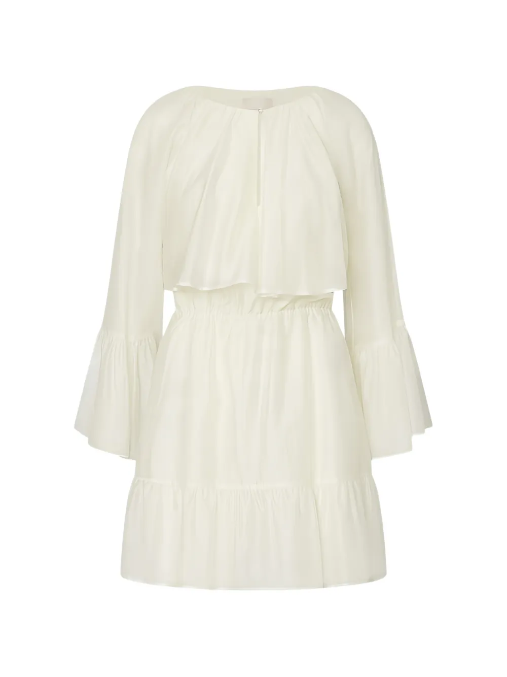 LIU JO ruffled muslin mini dress - Toni neutri