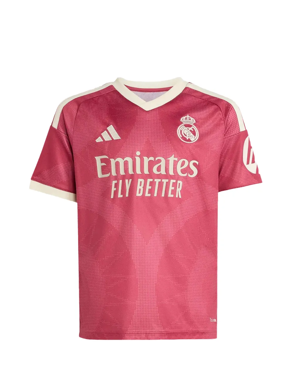 adidas Kids Real Madrid 26/27 logo-embroidered T-shirt - Rosa
